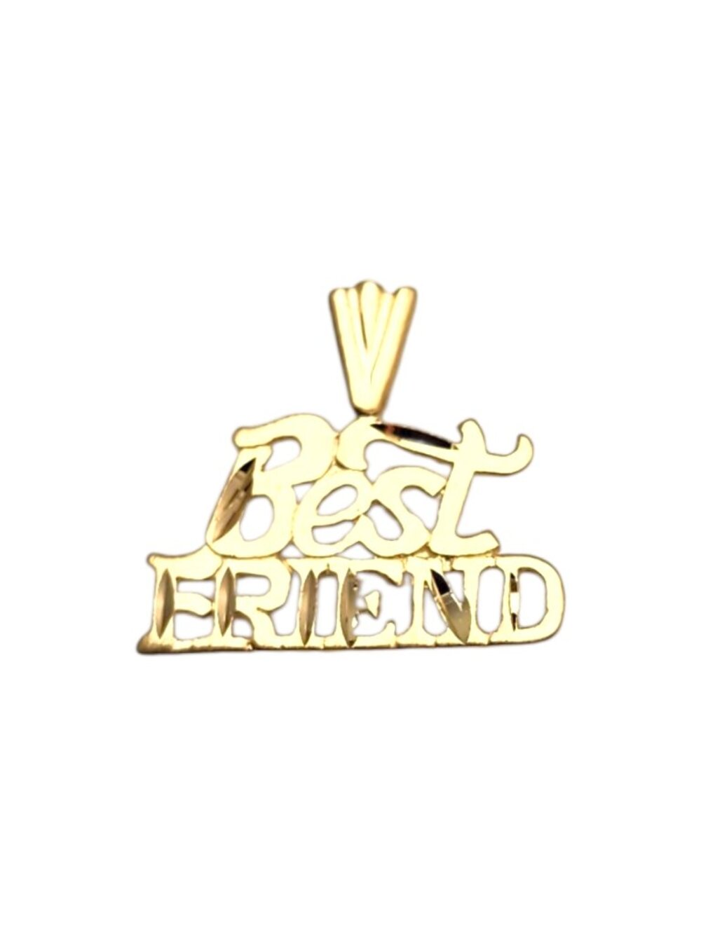 14K Yellow Gold Best Friend Pendant #25380